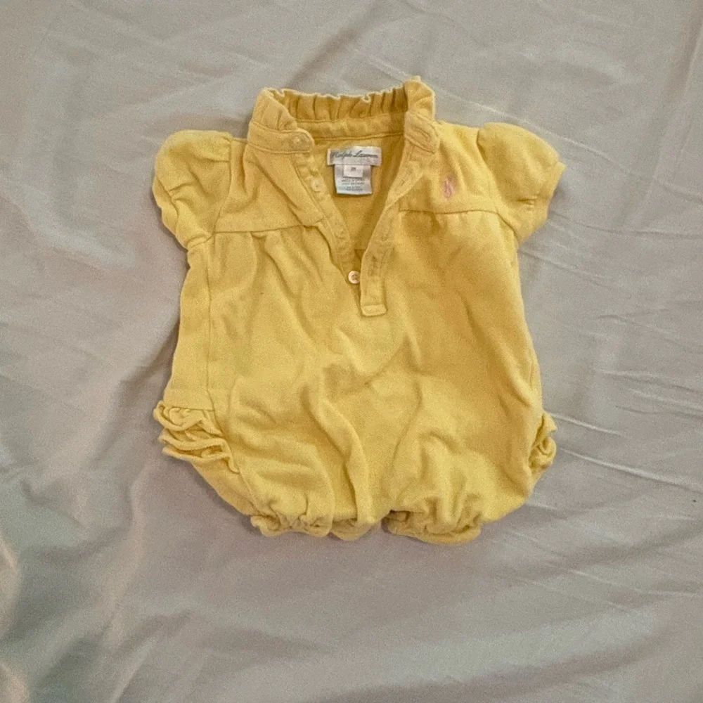 Ralph Lauren Soft Yellow Baby Outfit